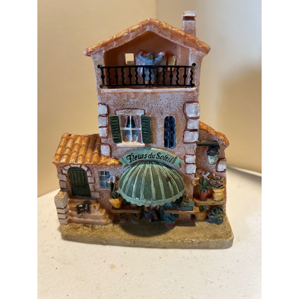 Santini Italy Style Fleurs du Soleil Flower Shop 3D Wall Plaque Figurine